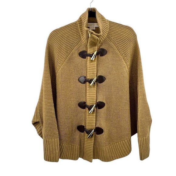 MICHAEL Michael Kors Camel Toggle Poncho - Picture 2 of 7